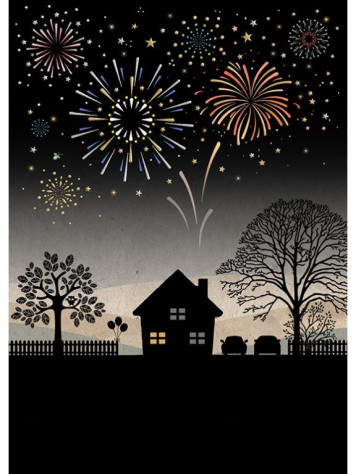 Luxusní přání M176 BUG ART - FIREWORKS