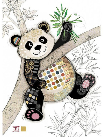 Luxusní přání G046 BUG ART - PO ZI PANDA
