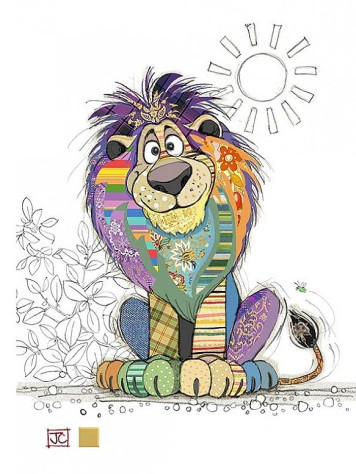 Luxusní přání G053 BUG ART - LUIS LION