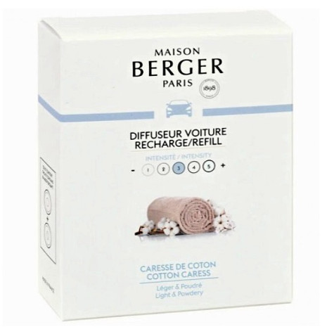 Maison Berger Náplň vůně do auta COTTON CARESS, 2ks