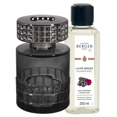 Maison Berger CELEBRATION black, katalytická lampa s náplní Hypnotic Oud
