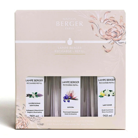 Maison Berger Triopack Ophelia, 3x 250ml náplň katalytické lampy