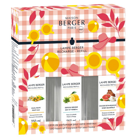 Maison Berger Triopak Estival Summer, 3x 250ml náplň do katalytické lampy