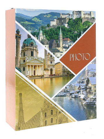 Fotoalbum 10x15/304 bez popisu Gedeon TRAVEL VIEW, oranžový bok