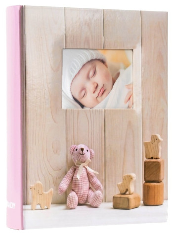 Fotoalbum 10x15/300 2-up B46300S Fandy Teddy 2 růžové