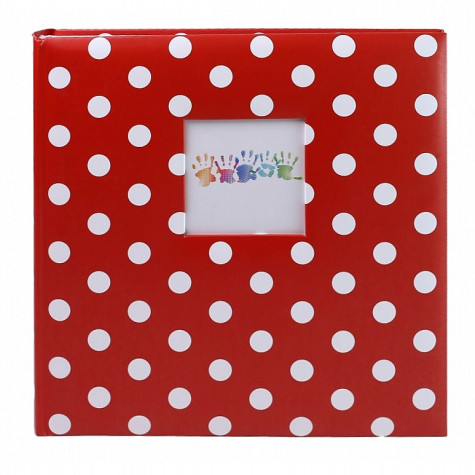 Fotoalbum klasik 100stran 30x31cm KPH Dots červené