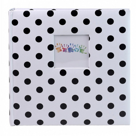 Fotoalbum klasik 100stran 30x31cm KPH Dots bílé