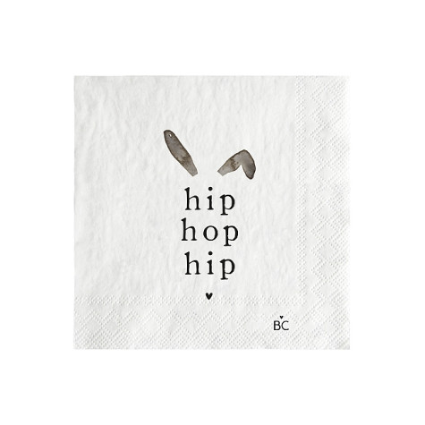 Bastion Collections Papírové ubrousky S - Hip, Hop, Hip, 20ks