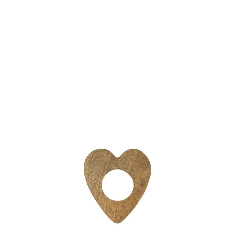 Bastion Collections Kalíšek EGG CUP WOOD HEART, 8,5x8cm