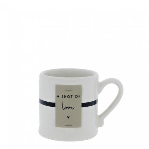 Bastion Collections Hrneček Espresso SHOT OF LOVE in black/titane, 70 ml