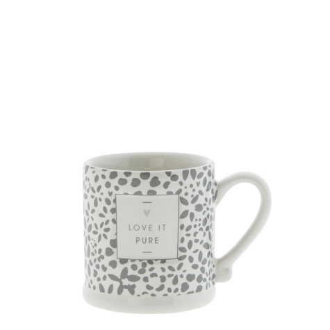 Bastion Collections Hrneček Espresso LOVE IT PURE in grey, 70ml