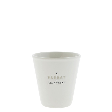 Bastion Collections Kelímek Espresso Paperlook HURRAY in black, 50ml