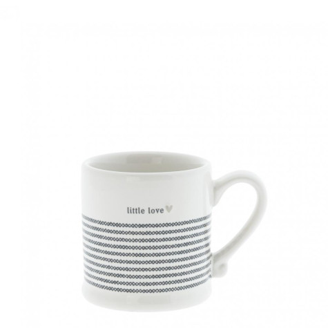 Bastion Collections Hrneček espresso LITTLE LOVE, stripes, 70 ml