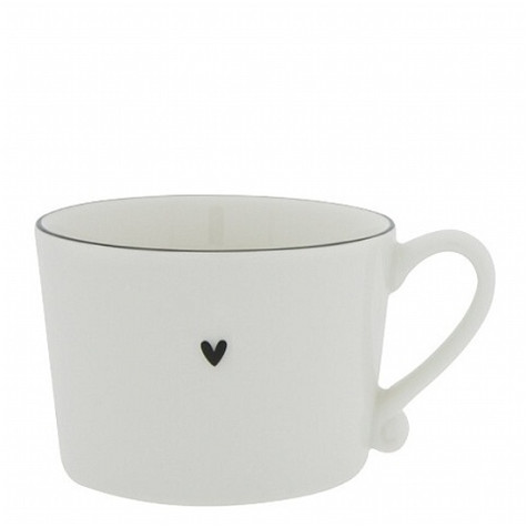 Bastion Collections Hrnek White / edge black, 300 ml