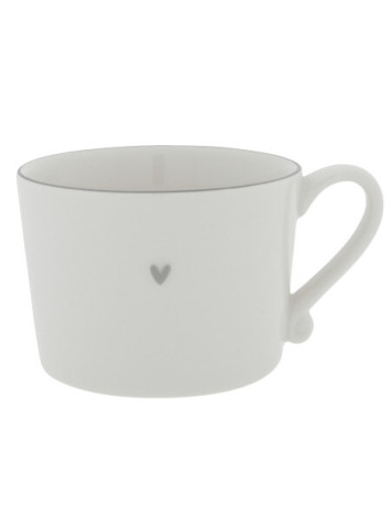 Bastion Collections Hrnek White / edge grey, 300 ml