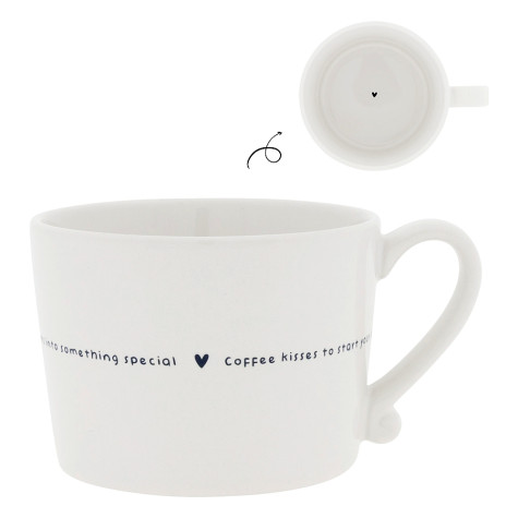 Bastion Collections Hrnek COFFEE KISSES in black, 300ml