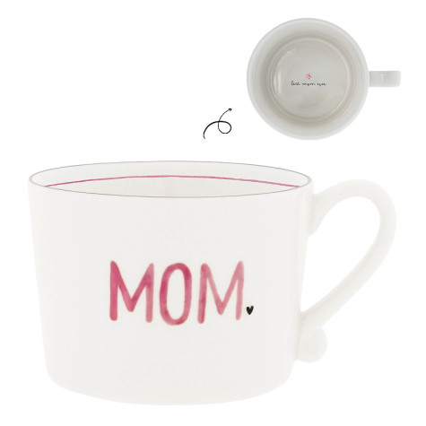 Bastion Collections Hrnek White/Rose MOM, 300ml