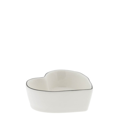 Bastion Collections Miska ve tvaru SRDCE in black, Heart Shaped