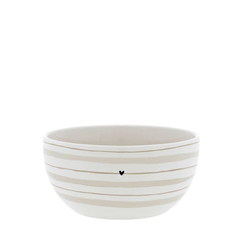 Bastion Collections Miska Bowl M Natural stripes, 600ml