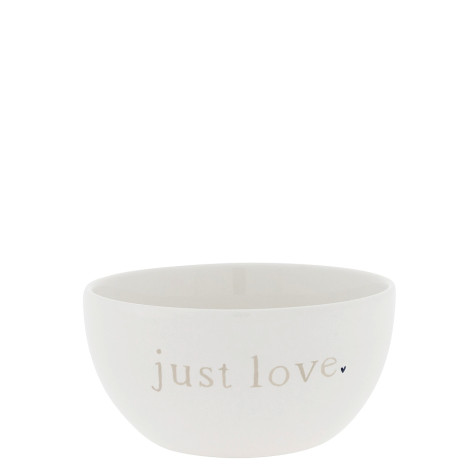 Bastion Collections Miska Bowl JUST LOVE in BT, 14,5x7cm
