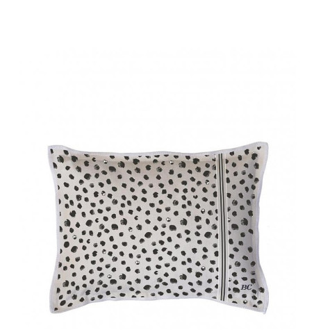 Bastion Collections Polštářek HAPPY DOTS, confetti, natural, 25x35cm
