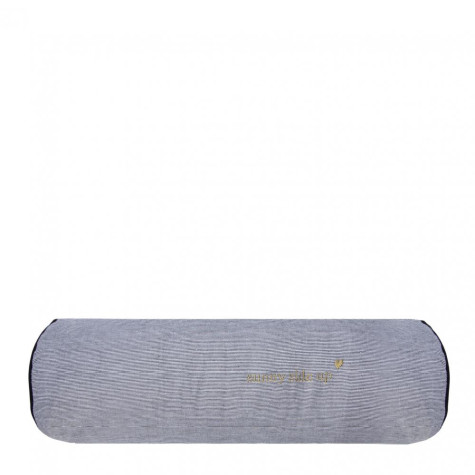 Bastion Collections Polštář válec PARADISE, 50x15cm black/white chambray