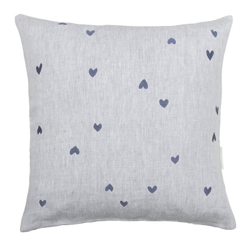 Bastion Collections POLŠTÁŘ 60x60cm, BLUE all HEARTS