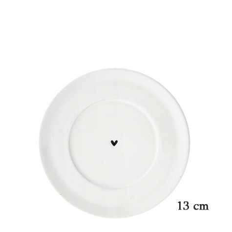 Bastion Collections Malý podšálek Little HEART in black, 13 cm
