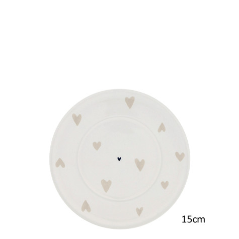 Bastion Collections Podšálek HEARTS natural in BT, 15cm