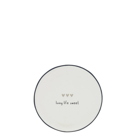 Bastion Collections Mini talířek LIVING LIFE SWEET in B/T, 9cm