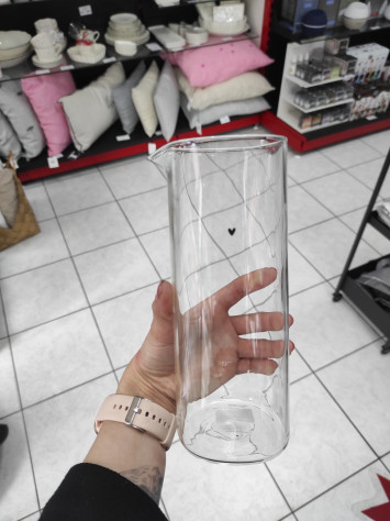 Bastion Collections JUG skleněný džbán, 900ml, 8x21cm