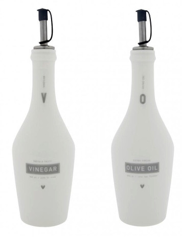 Bastion Collections Set OIL & VINEGAR in grey, 8x6x21cm