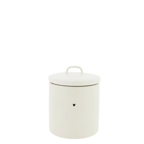 Bastion Collections Keramická dóza střední JAR medium with black heart