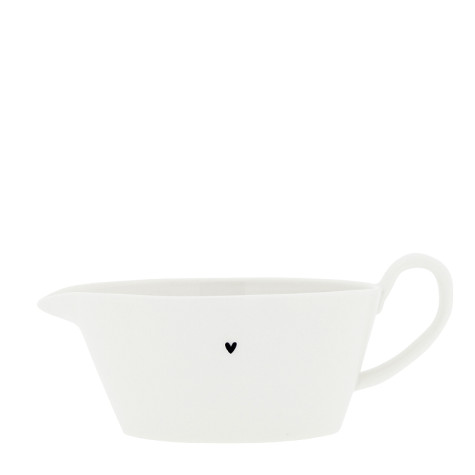 Bastion Collections Jug Sauce, omáčník with heart in black