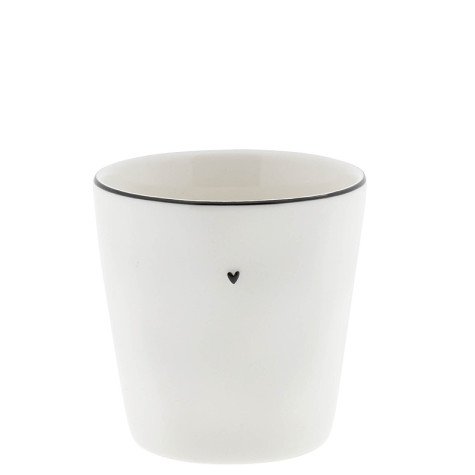 Bastion Collections Kelimek NATURAL SHAPE L black heart, 9x9cm