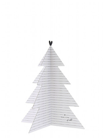 Bastion Collections Dekorace Xmas TREE - STRIPES, střední 21cm