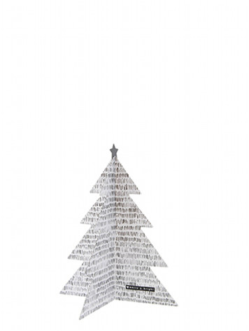 Bastion Collections Dekorace Xmas TREE - ČÁRKY, malý 16,4 cm