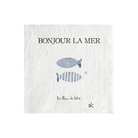 Bastion Collections Papírové ubrousky S - Bonjour La Mer, 20ks