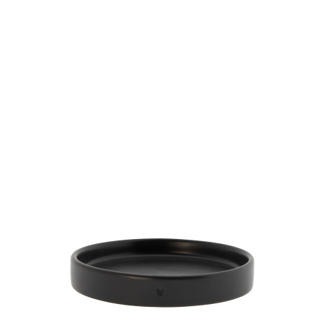 Bastion Collections TRAY MATT BLACK, kulatý podnos, 12x2cm