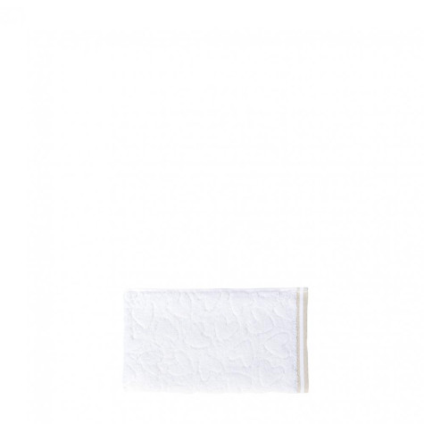 Bastion Collections Gues TOWEL S, white/edge natural, 30x55cm