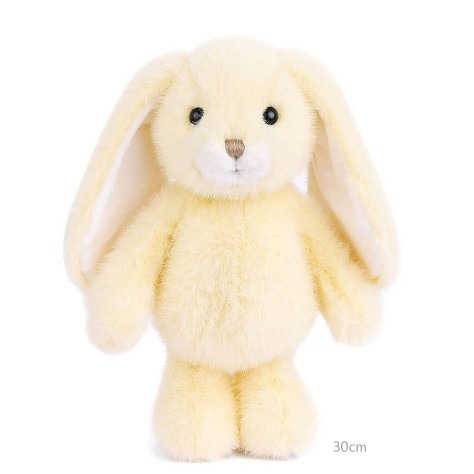 Bukowski Jumpy Bunny, plyšový zajíc 30cm, světle žlutá