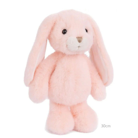 Bukowski Jumpy Bunny, plyšový zajíc 30cm, broskvová