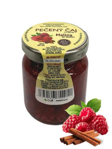 Originál Pečený čaj 60ml - Malina se skořicí