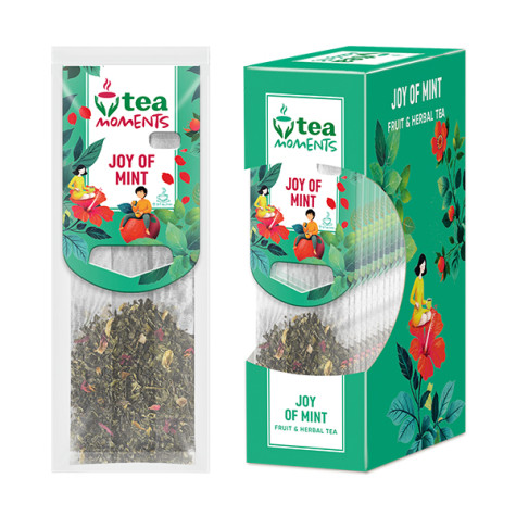 Tea Moments Joy of Mint, ovocný a byliný čaj, 15 sáčků, 33g