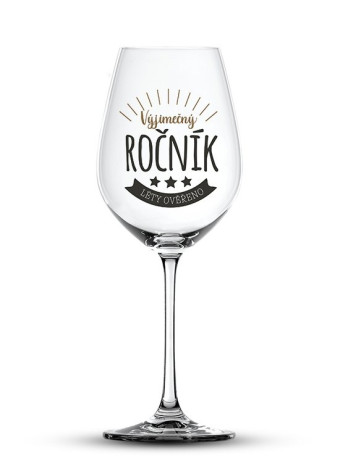 Nekupto Sklenka na víno VÝJIMEČNÝ ROČNÍK, 440 ml