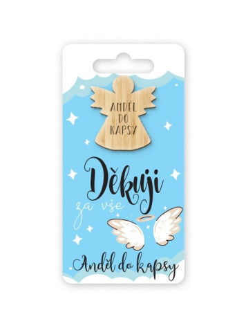 Nekupto Anděl do kapsy - DĚKUJI