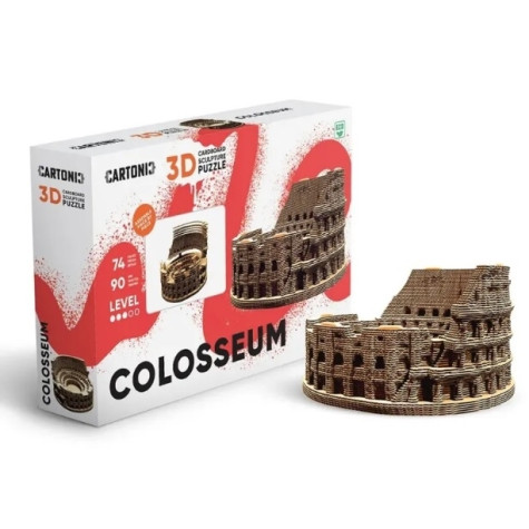 Cartonic 3D PUZZLE - COLOSSEUM, 74 dílků, LEVEL4