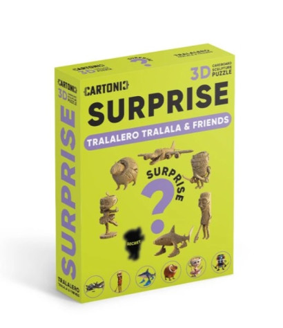Cartonic 3D PUZZLE - SURPRISE, Tralalero Tralala & Friends, 1ks