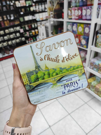 La Savonnerie Sada tuhých mýdel 4×100g v plechové dóze - Seina