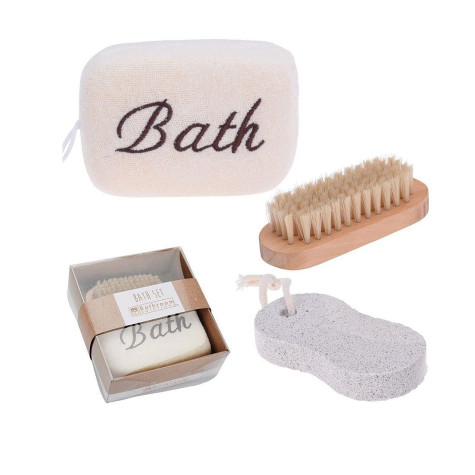 Bathroom Solutions KOUPELOVÁ SADA 3ks (houba, kartáček, pemza)